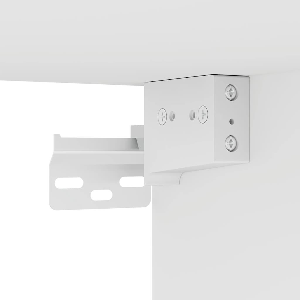 Zidni TV ormarići s LED svjetlima 2 kom bijeli 30,5x35x30 cm