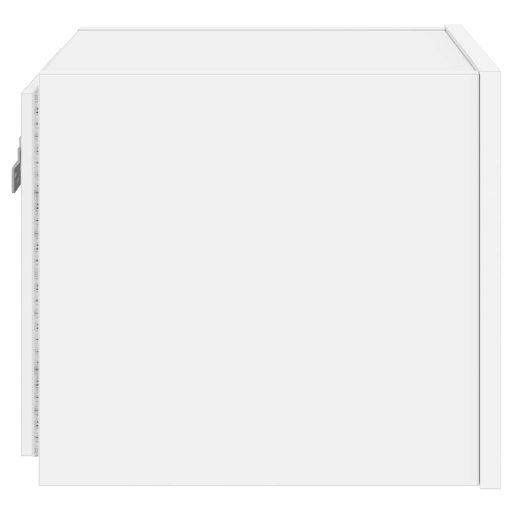 Zidni TV ormarići s LED svjetlima 2 kom bijeli 30,5x35x30 cm