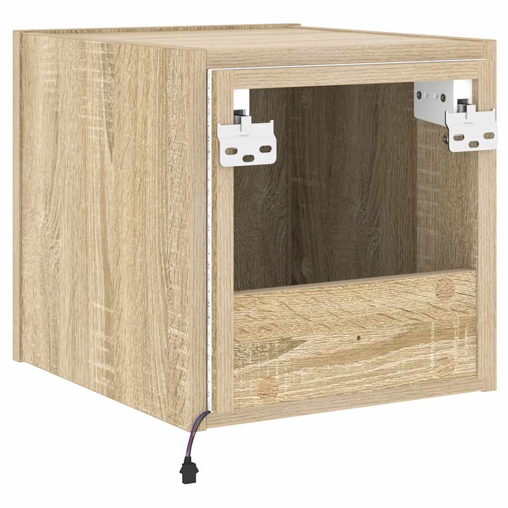 Zidni TV ormarići LED 2 kom boja hrasta sonome 30,5x35x30 cm