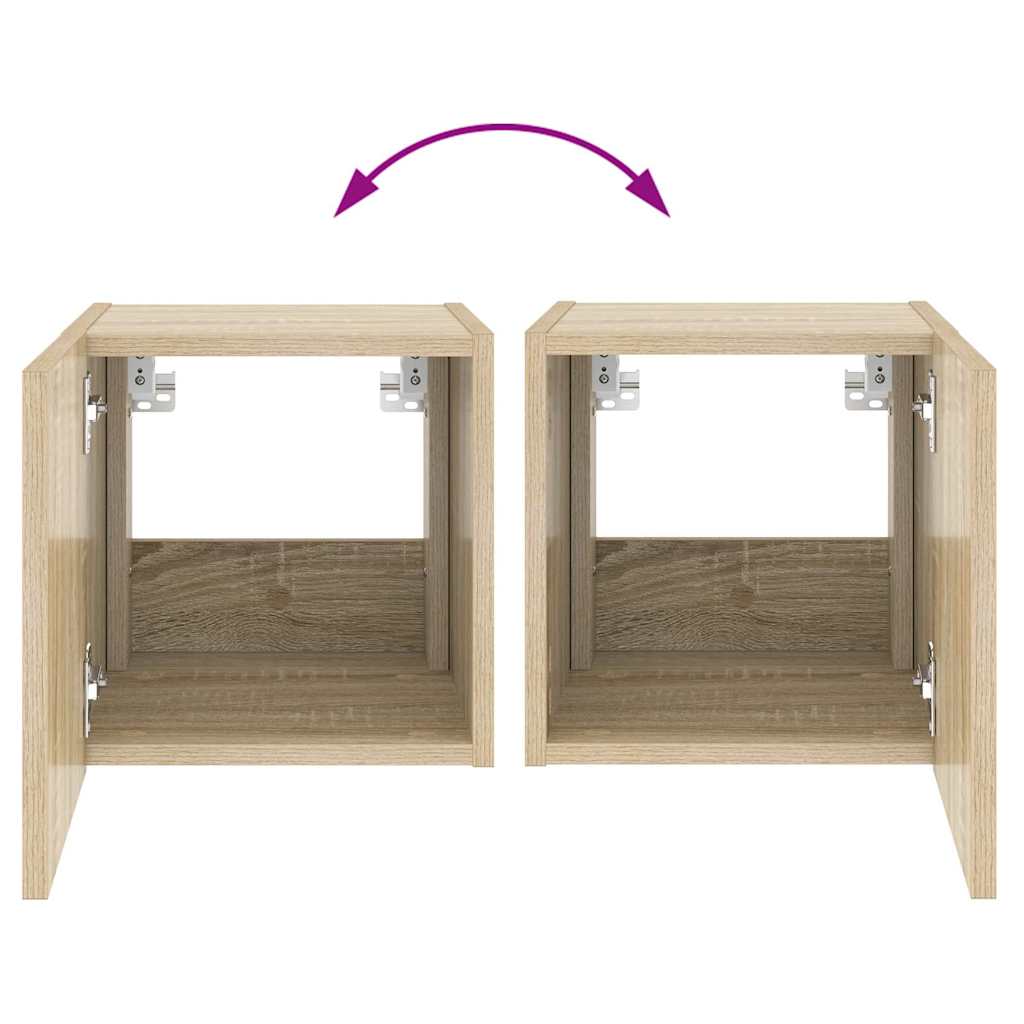Zidni TV ormarići LED 2 kom boja hrasta sonome 30,5x35x30 cm