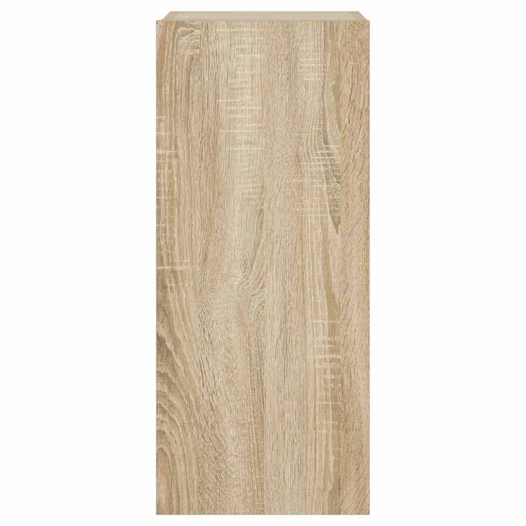 Zidni TV ormarić s LED svjetlima boja hrasta 30,5 x 35 x 70 cm