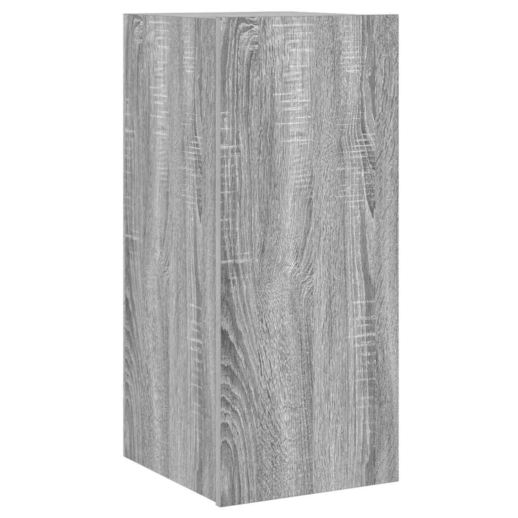 Zidni TV ormarić s LED svjetlima boja hrasta 30,5 x 35 x 70 cm