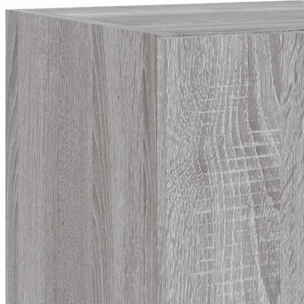 Zidni TV ormarić s LED svjetlima boja hrasta 30,5 x 35 x 70 cm