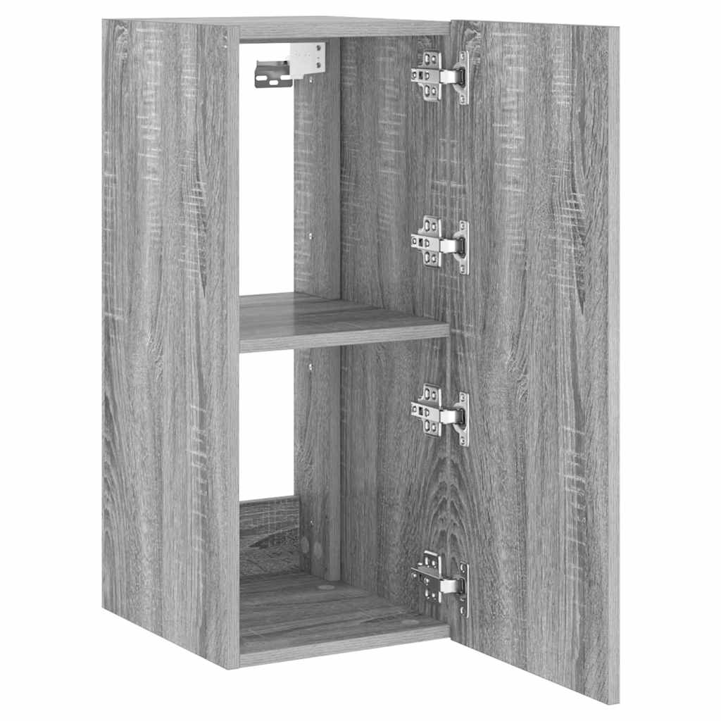 Zidni TV ormarić s LED svjetlima boja hrasta 30,5 x 35 x 70 cm