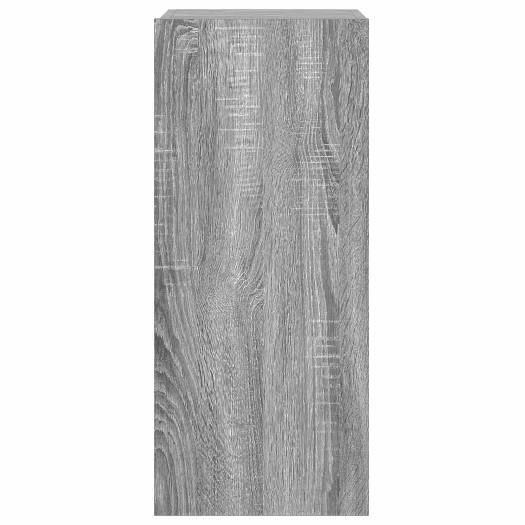 Zidni TV ormarić s LED svjetlima boja hrasta 30,5 x 35 x 70 cm