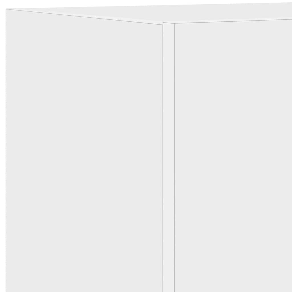 Zidni TV ormarići s LED svjetlima 2 kom bijeli 40,5x35x40 cm