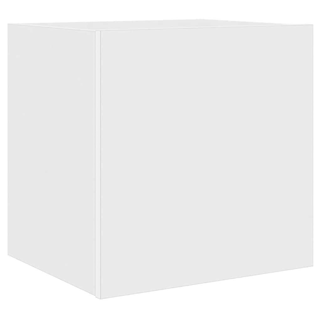Zidni TV ormarići s LED svjetlima 2 kom bijeli 40,5x35x40 cm