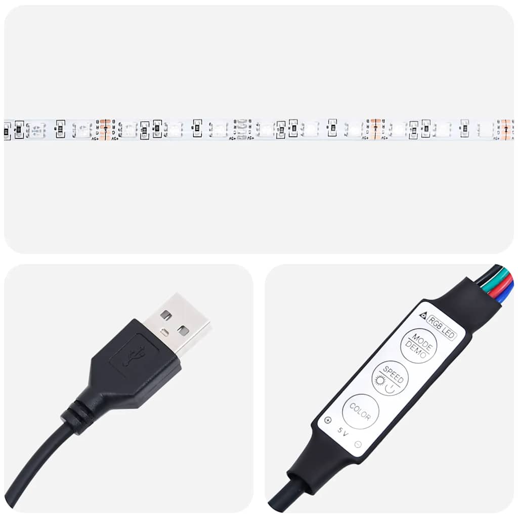 Zidni TV ormarić s LED svjetlima boja hrasta 40,5 x 35 x 40 cm