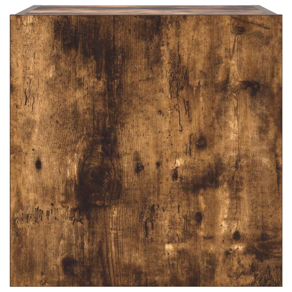 Zidni TV ormarić s LED svjetlima boja hrasta 40,5 x 35 x 40 cm