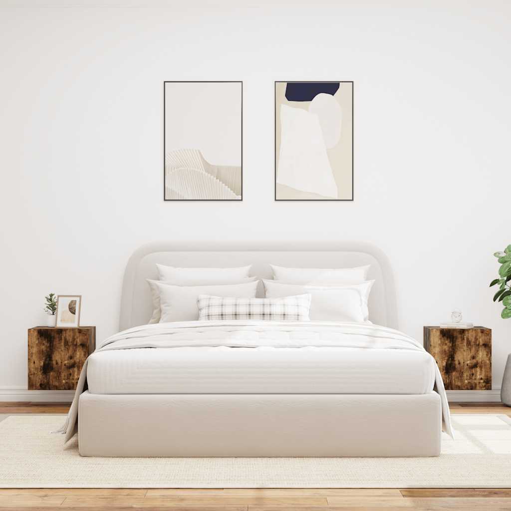 Zidni TV ormarići LED 2 kom boja dimljenog hrasta 40,5x35x40 cm