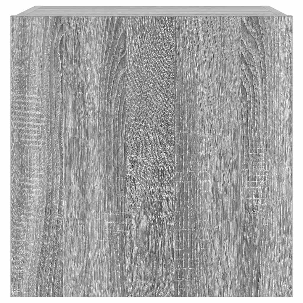 Zidni TV ormarići LED 2 kom siva boja hrasta 40,5 x 35 x 40 cm