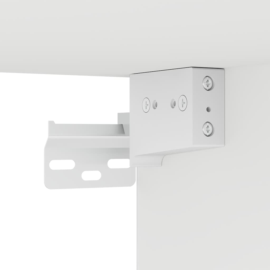 Zidni TV ormarić s LED svjetlima bijeli 40,5 x 35 x 80 cm