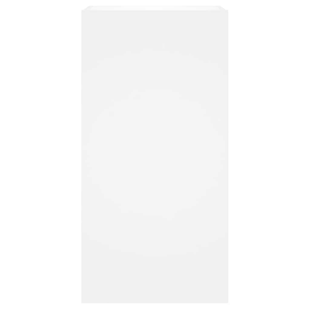 Zidni TV ormarić s LED svjetlima bijeli 40,5 x 35 x 80 cm