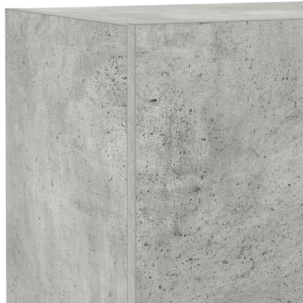 TV ormarić s LED svjetlima siva boja betona 40,5x35x80 cm