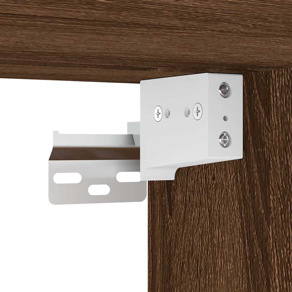 Zidni TV ormarić s LED svjetlima boja hrasta 60x35x31 cm