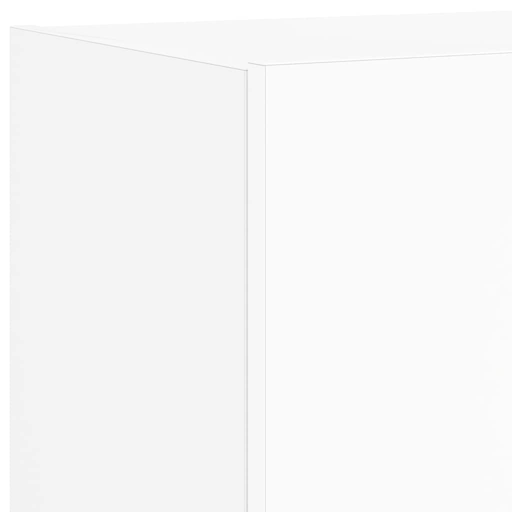 Zidni TV ormarići s LED svjetlima 2 kom bijeli 80x35x31 cm