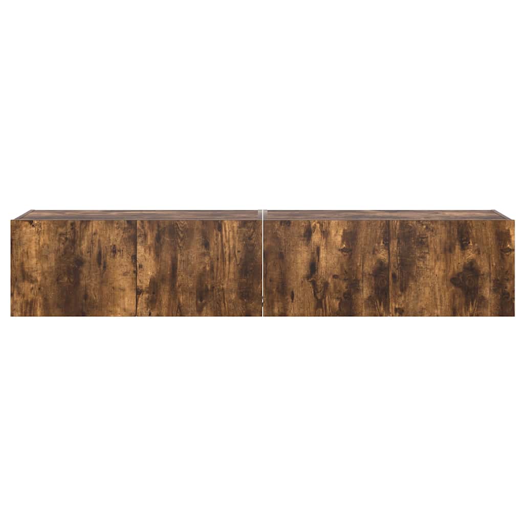 Zidni TV ormarići LED 2 kom boja hrasta 80x35x31 cm