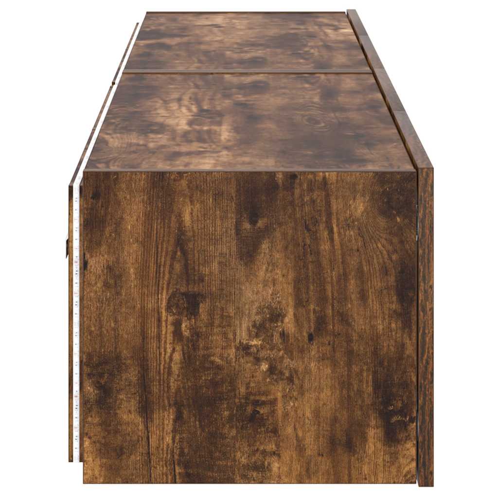 Zidni TV ormarići LED 2 kom boja hrasta 80x35x31 cm