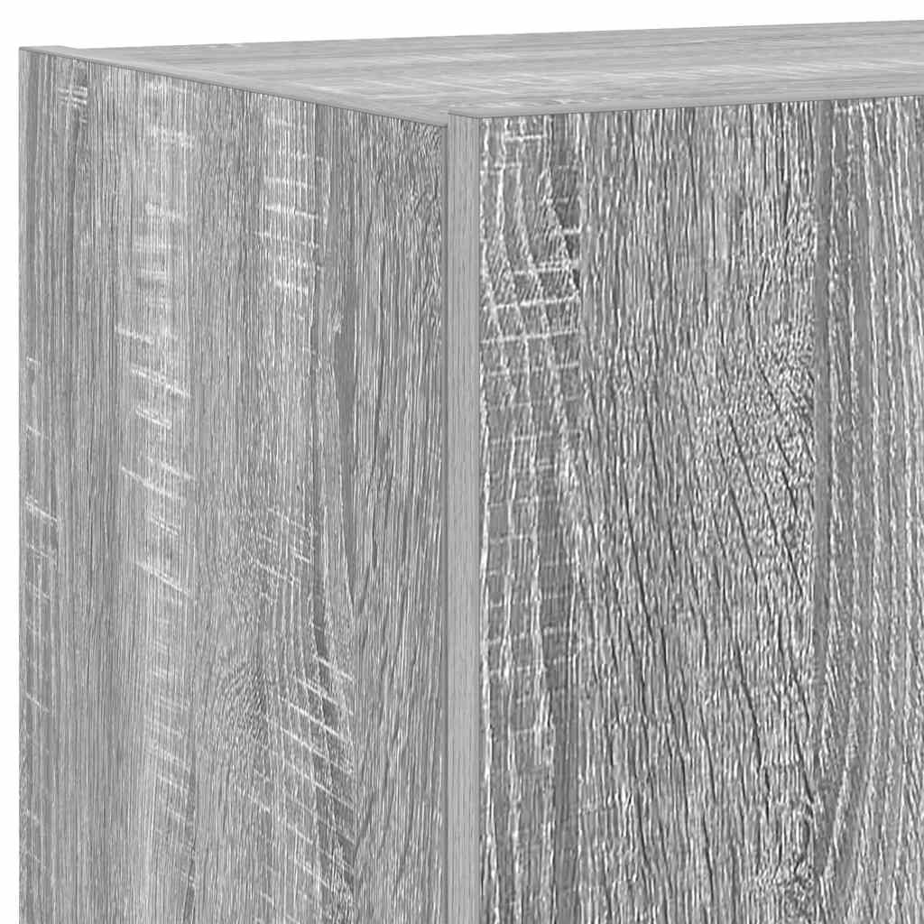 Zidni TV ormarići LED 2 kom siva boja hrasta 80x35x31 cm