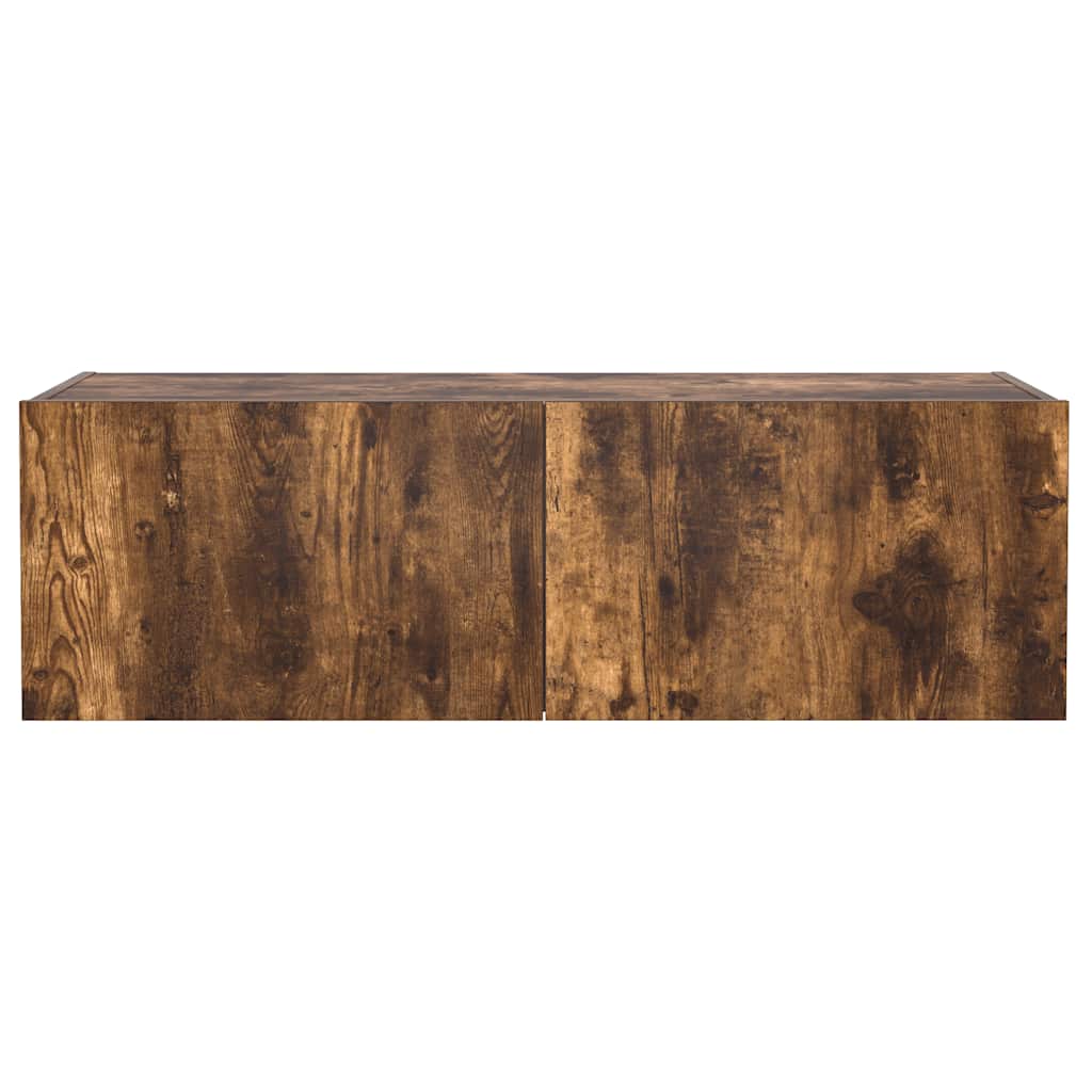 Zidni TV ormarić s LED svjetlima boja hrasta 100 x 35 x 31 cm