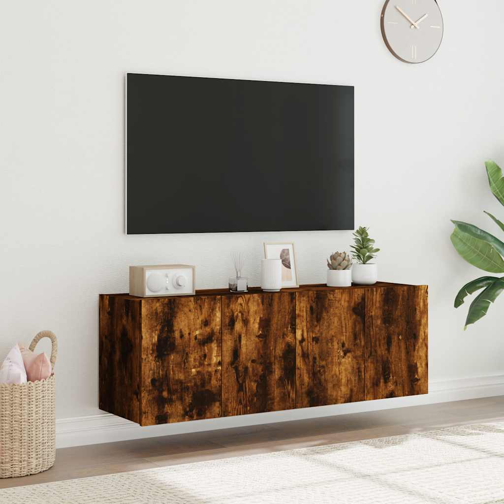 Zidni TV ormarići LED 2 kom boja hrasta 60x35x41 cm
