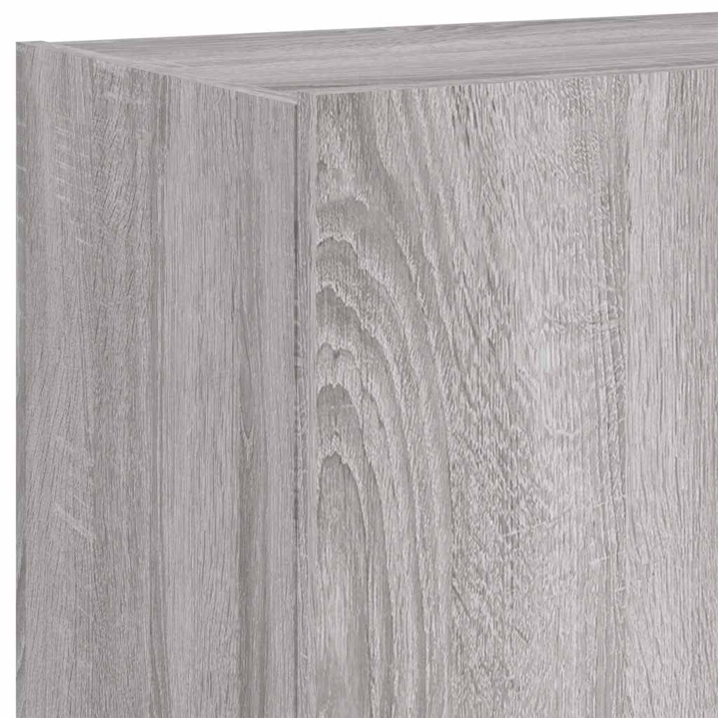 Zidni TV ormarići LED 2 kom siva boja hrasta 60x35x41 cm