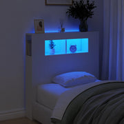 LED uzglavlje bijelo 100 x 18,5 x 103,5 cm konstruirano drvo