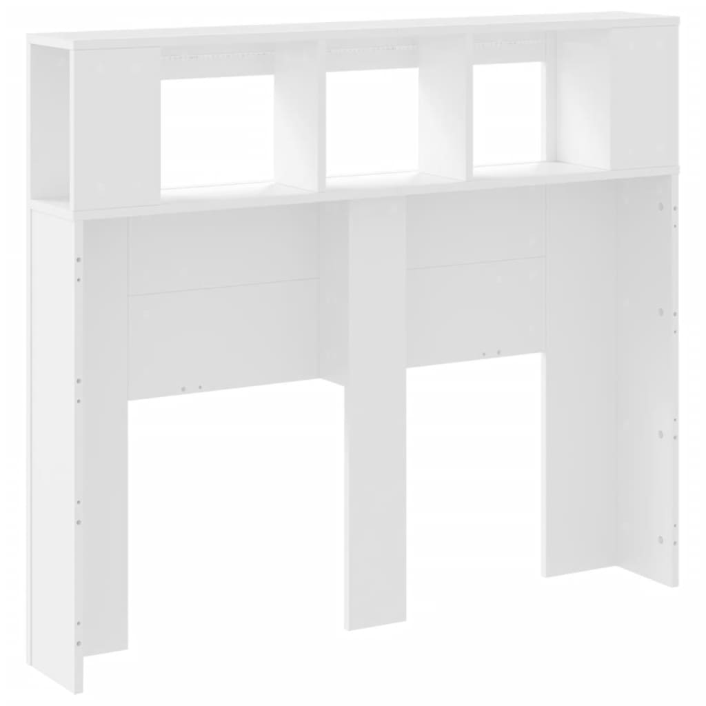 LED uzglavlje bijelo 120x18,5x103,5 cm konstruirano drvo