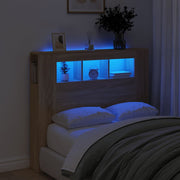 LED uzglavlje boja hrasta sonome 120x18,5x103,5 cm