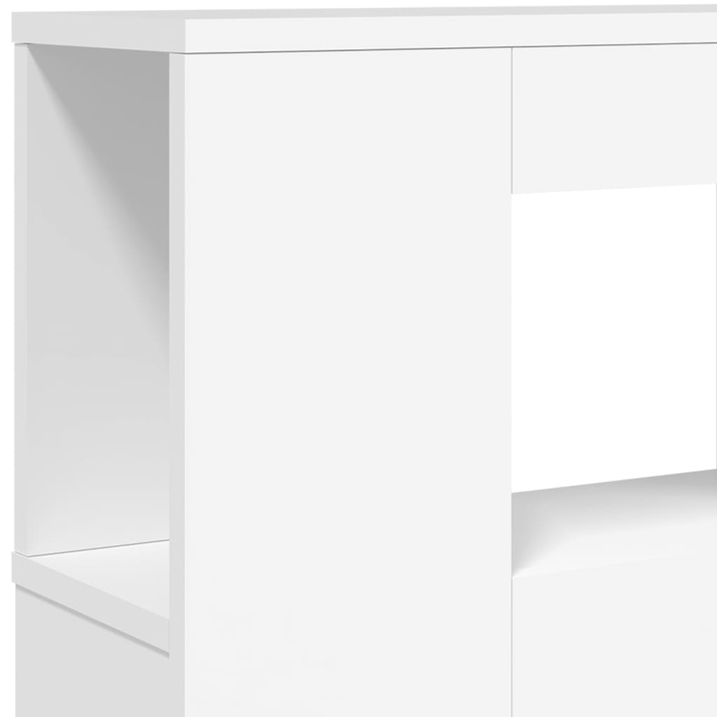 LED uzglavlje bijelo 140 x 18,5 x 103,5 cm konstruirano drvo
