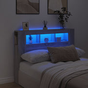LED uzglavlje boja hrasta 140x18,5x103,5 cm konstruirano drvo