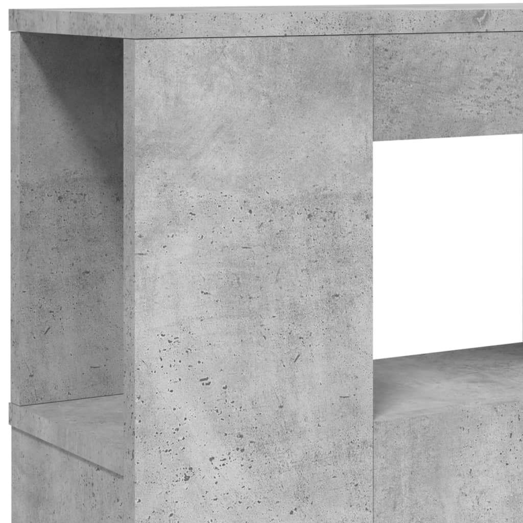 LED uzglavlje siva boja betona 160 x 18,5 x 103,5 cm