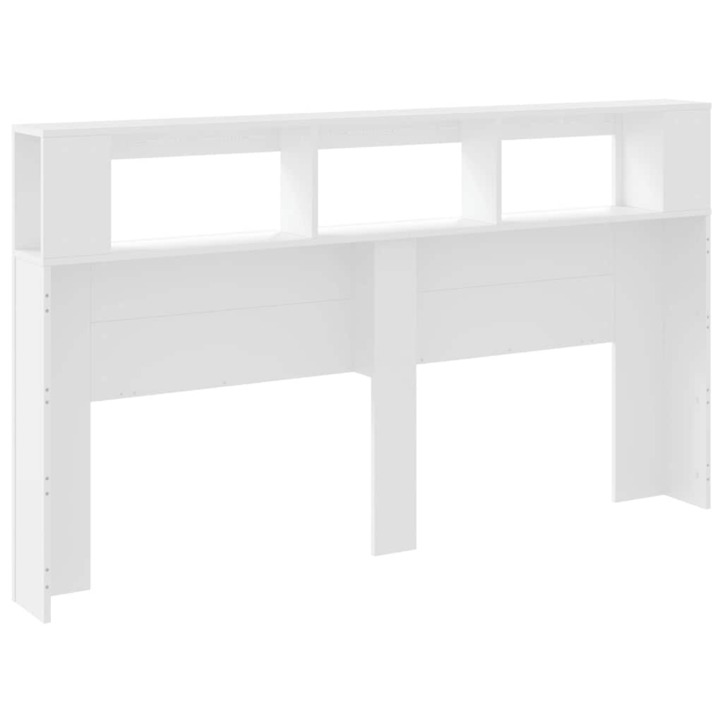 LED uzglavlje bijelo 180x18,5x103,5 cm konstruirano drvo