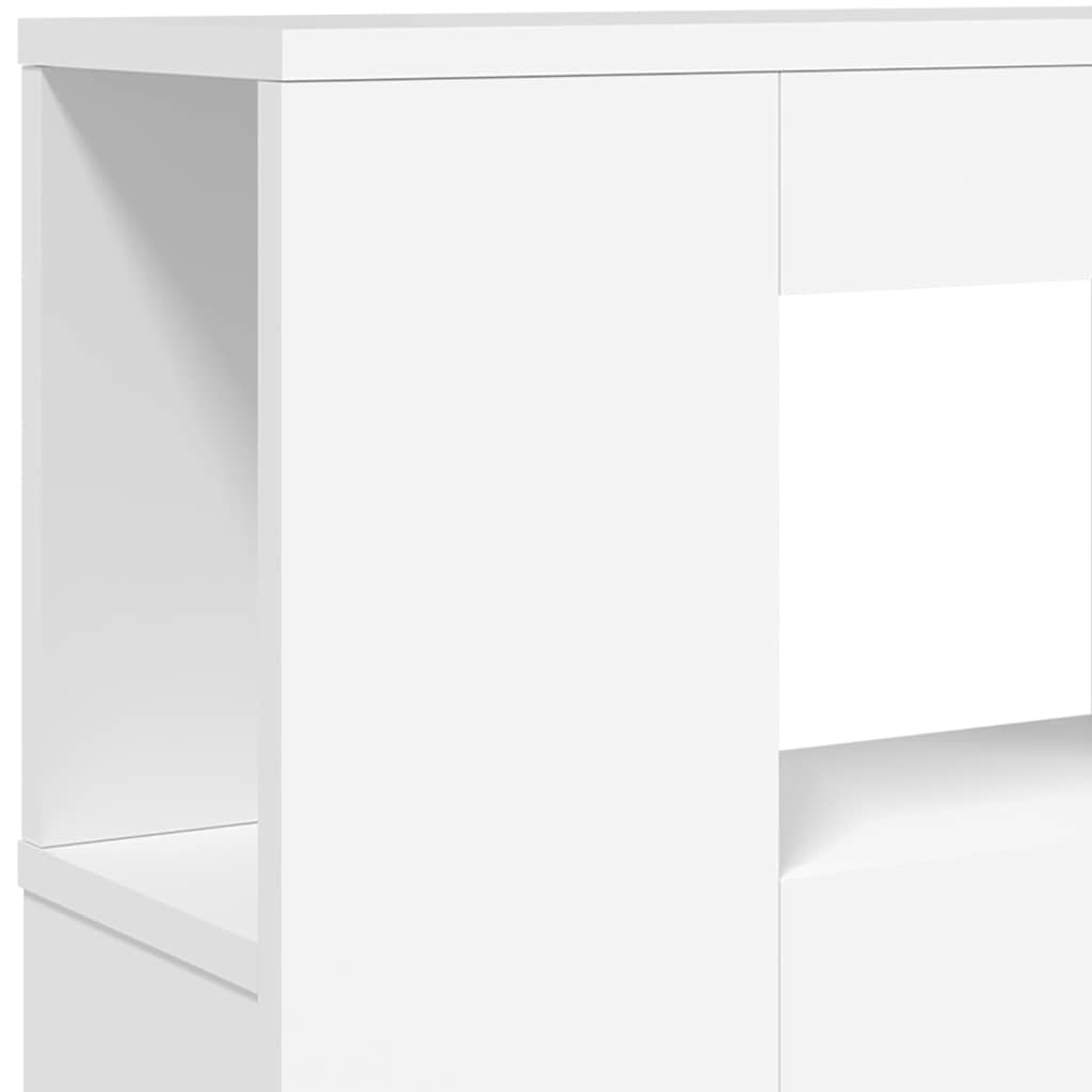 LED uzglavlje bijelo 180x18,5x103,5 cm konstruirano drvo