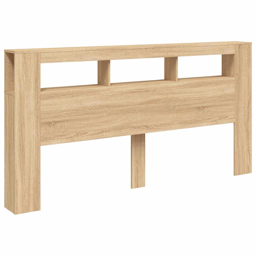 LED uzglavlje boja hrasta sonome 200x18,5x103,5 cm