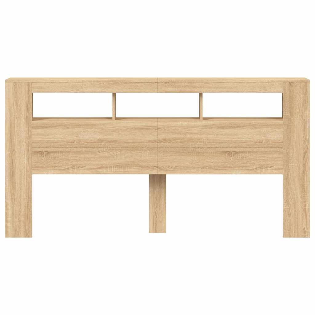 LED uzglavlje boja hrasta sonome 200x18,5x103,5 cm
