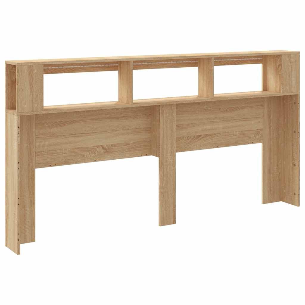 LED uzglavlje boja hrasta sonome 200x18,5x103,5 cm