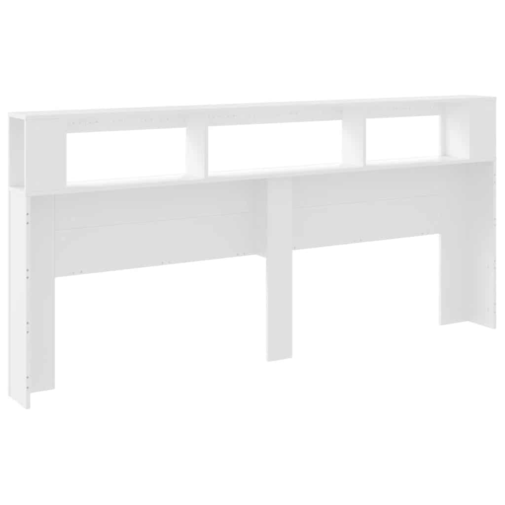 LED uzglavlje bijelo 220x18,5x103,5 cm konstruirano drvo