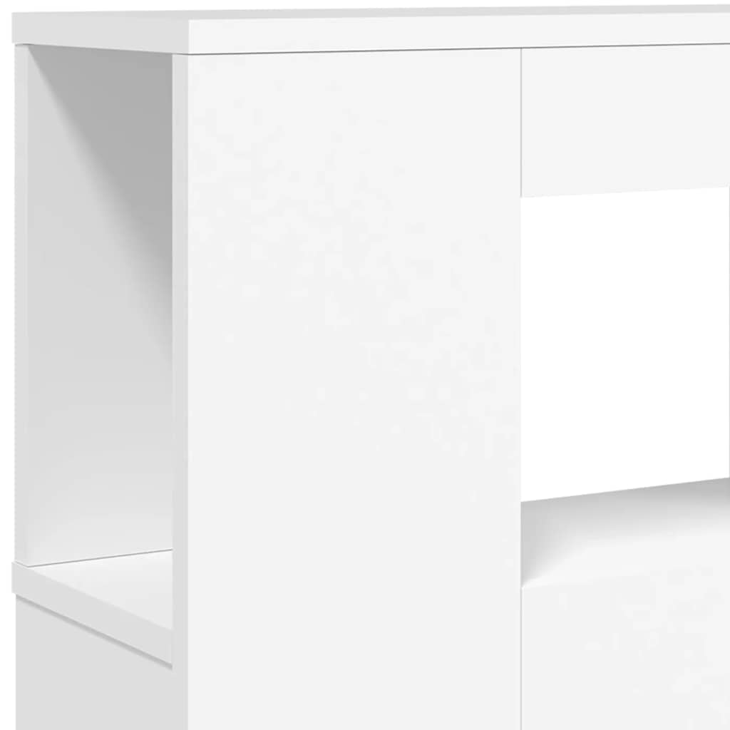 LED uzglavlje bijelo 220x18,5x103,5 cm konstruirano drvo