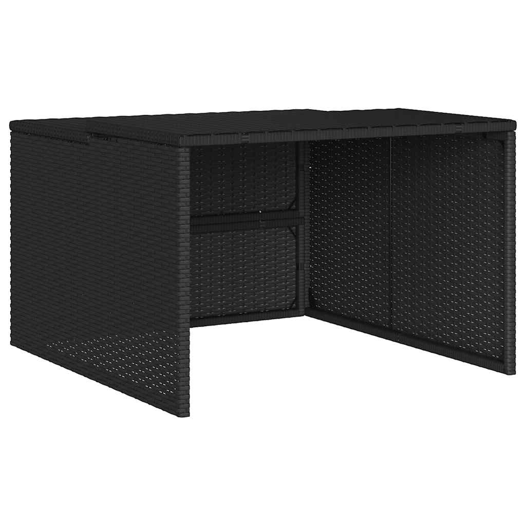 Garaža za robotsku kosilicu crna 86x90x52/57 cm od poliratana