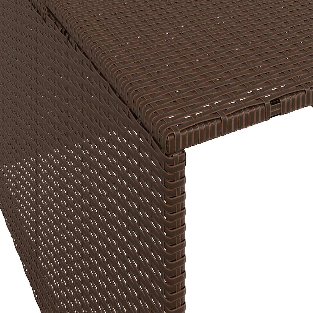 Garaža za robotsku kosilicu smeđa 86x90x52/57 cm od poliratana