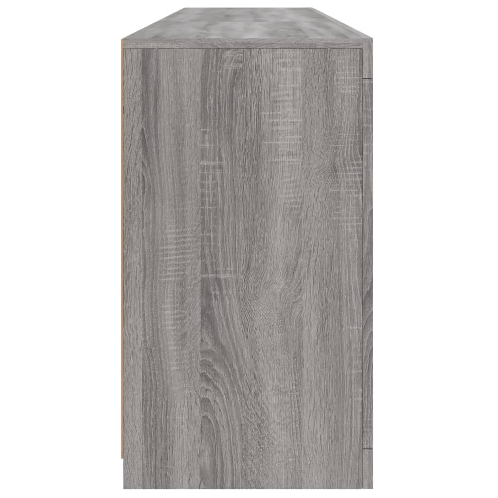 Komoda s LED svjetlima boja sivog hrasta 162 x 37 x 67 cm