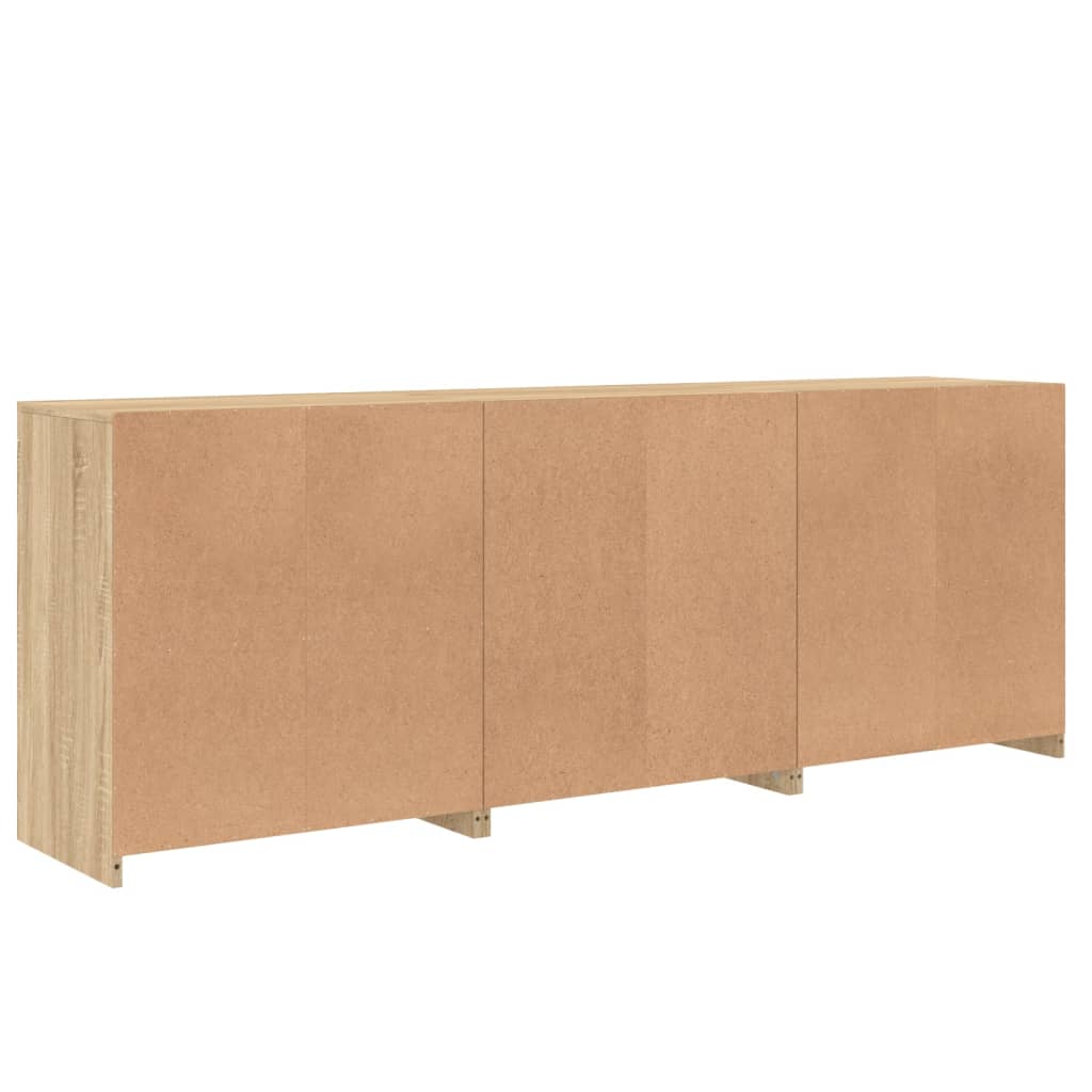 Komoda s LED svjetlima boja hrasta sonome 181,5x37x67 cm