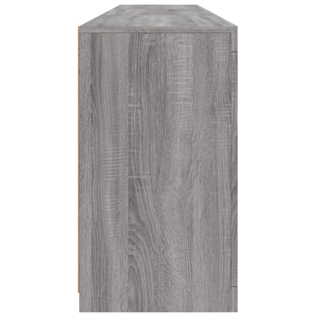 Komoda s LED svjetlima boja sivog hrasta 181,5x37x67 cm