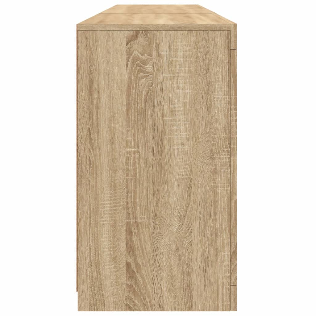 Komoda s LED svjetlima boja hrasta sonome 162 x 37 x 67 cm