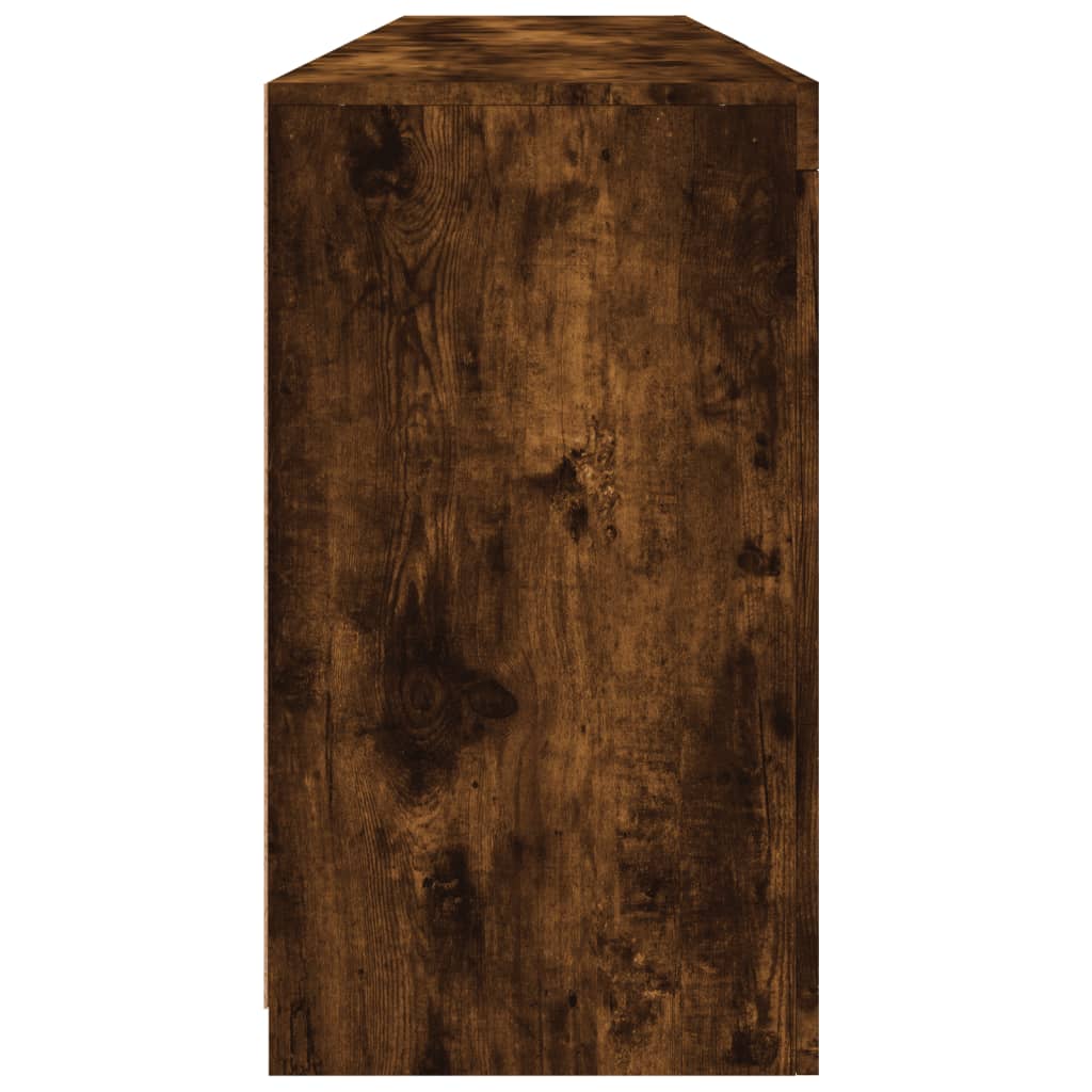 Komoda s LED svjetlima boja dimljenog hrasta 162 x 37x 67 cm