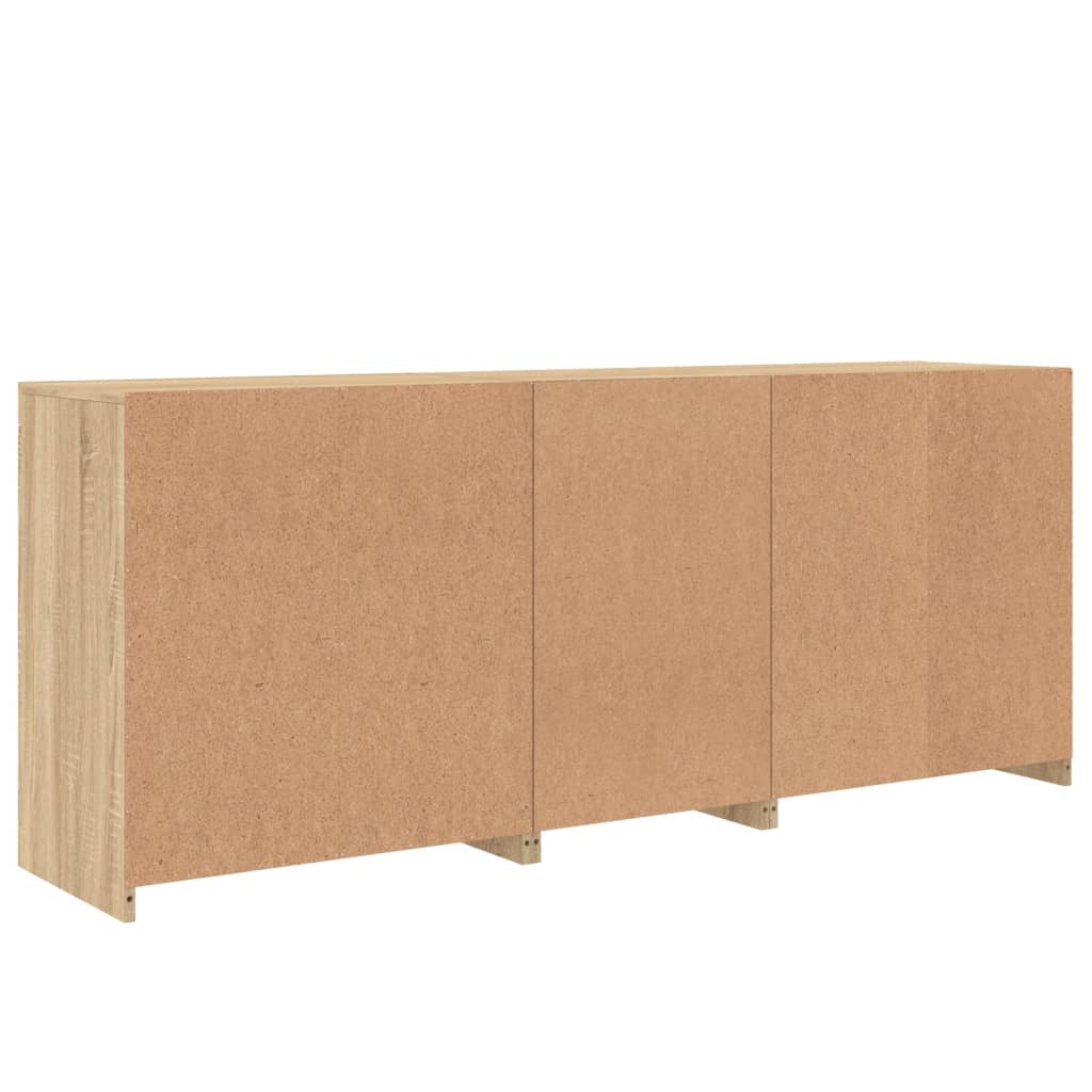 Komoda s LED svjetlima boja hrasta sonome 181,5x37x67 cm