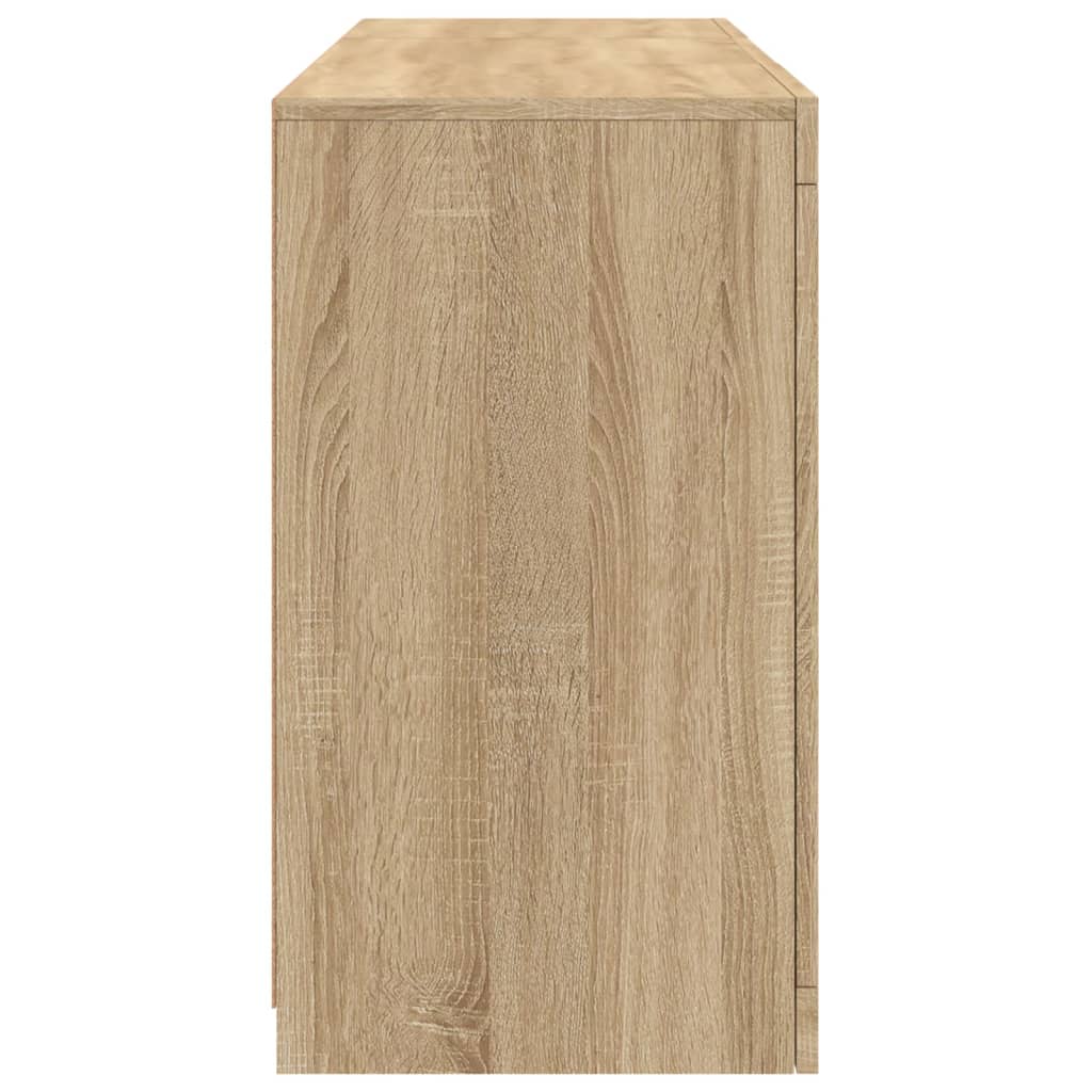 Komoda s LED svjetlima boja hrasta sonome 123x37x67 cm