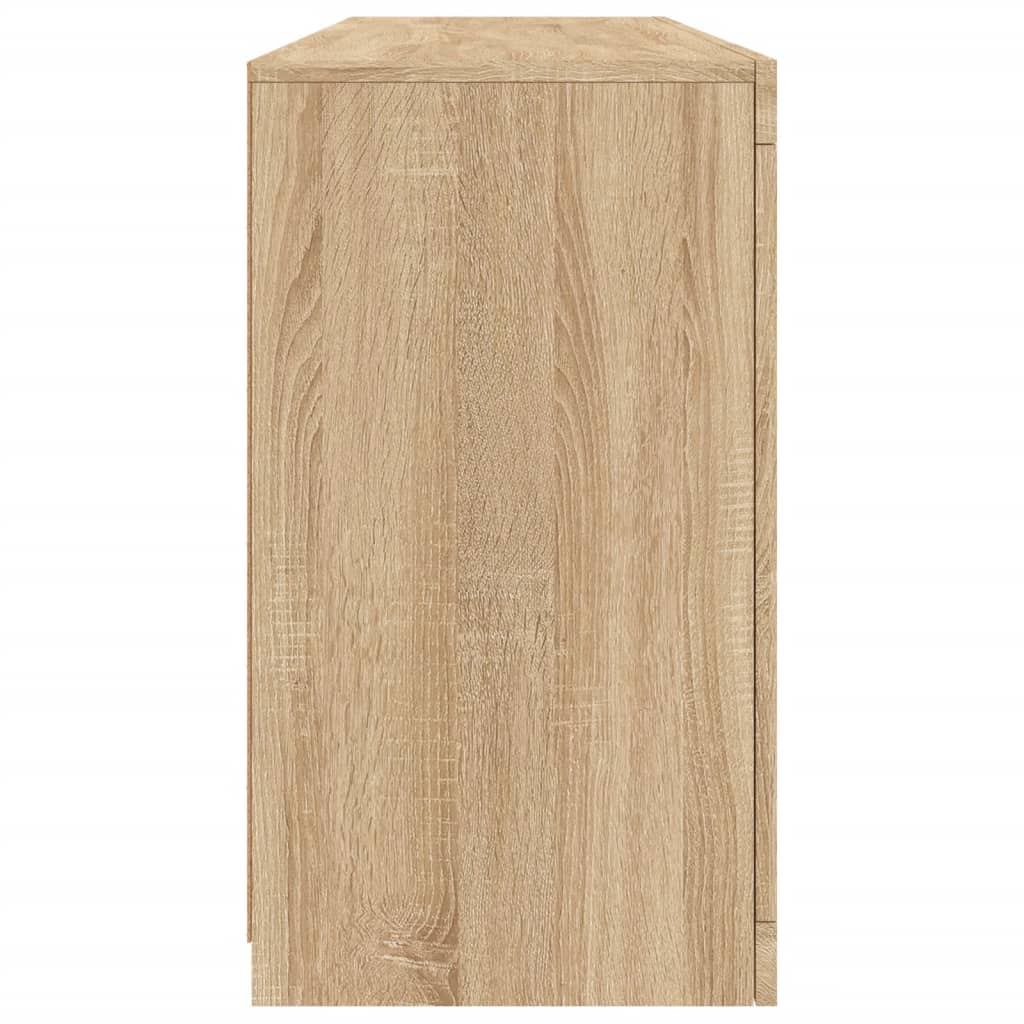 Komoda s LED svjetlima boja hrasta sonome 163x37x67 cm
