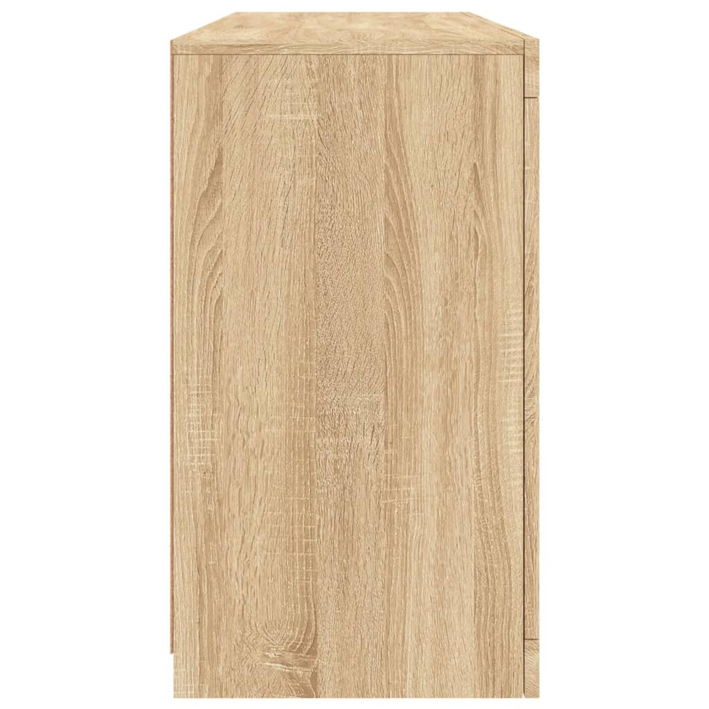 Komoda s LED svjetlima boja hrasta sonome 142,5x37x67 cm